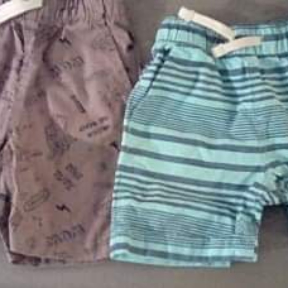 2 Pairs of boy's  drawstring shorts